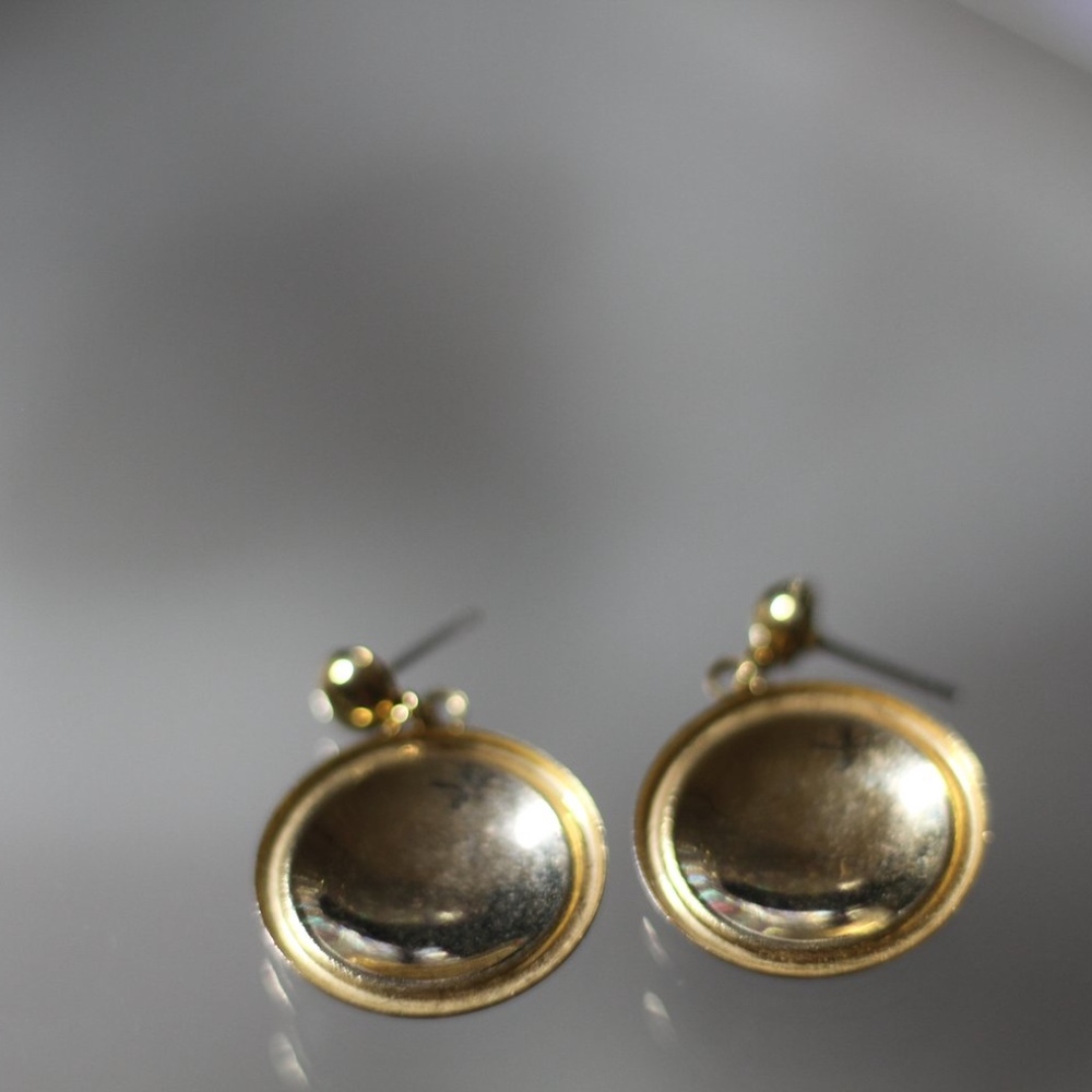Multi Color Round Dangle Earrings - Picture 4 of 4